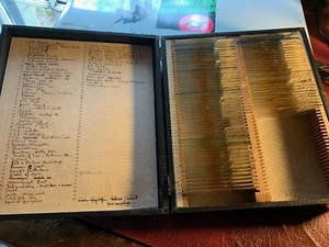 Vintage Set of ~70 Professional Prepared Microscope Slides Various Path Subjects - Picture 1 of 11