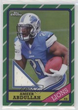 2015 Chrome 60th Anniversary Wal-Mart Relics Refractor Ameer Abdullah Rookie RC