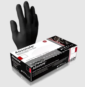 1000 Black Nitrile Exam Gloves XS Extra Small Disposable Latex & Powder-Free 3.2 - Picture 1 of 5