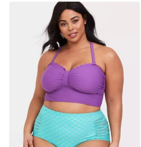 Her Universe Disney Die kleine Meerjungfrau Arielle lila kabellos Bikini Oberteil 2X - Bild 1 von 7