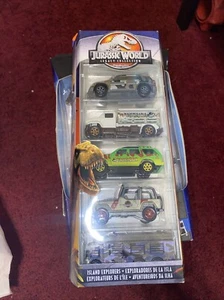 MATCHBOX Jurassic World Park Island Explorers Legacy Collection 5 Pack Cars NEW - Picture 1 of 2