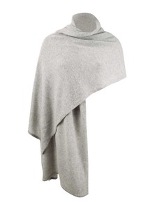 Charter Club Women's Cashmere Metallic Oversized Wrap (O/S, Ice Grey Heather)