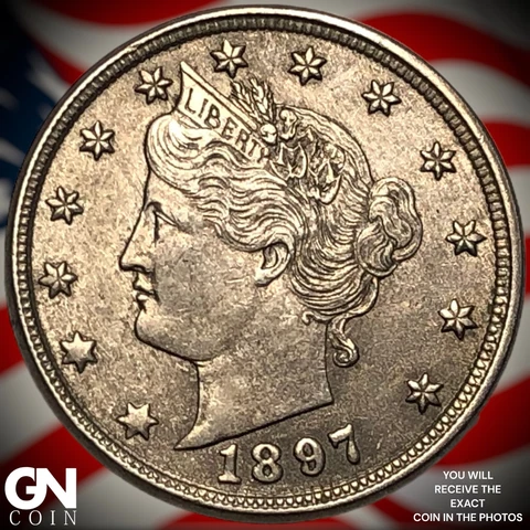 1897 Liberty V Nickel  Q7143 Cover