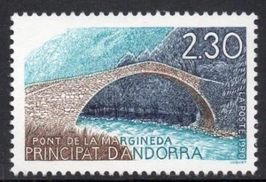 ANDORRA (FRANZÖSISCH) POSTFRISCH 1990 SGF425 La Margineda Brücke - Bild 1 von 1