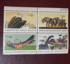 US MNH Postage -Scott #1387 - #1390 Natural History 6c (1970) Block of 4 - Picture 1 of 1
