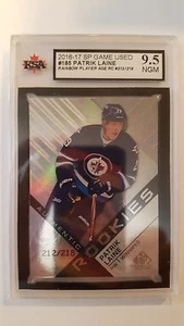 Patrik Laine 2016-17 SP Game Used Rainbow Rookie Hockey Card #212/218 Graded 9.5 - Picture 1 of 2