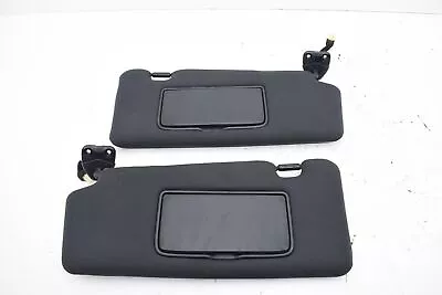 2009 Nissan 370Z Interior Cloth Sun Visors With Illuminated Mirrors Set OEM KW41 - Image 1 of 4