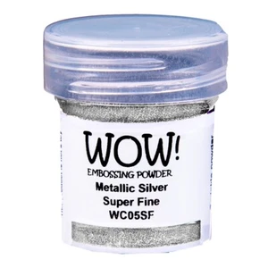 WOW! Embossing Powder, Metallic Silver Super Fine, Silver Embossing Powder, Wow - Picture 1 of 1