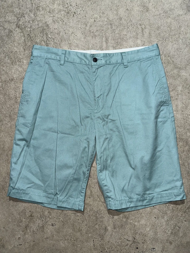 Pantalones Cortos Chinos Dockers Para Hombres Talla 36 Verde Azulado 100% Algodón Caqui Preppy Informales Foto 1 de 4