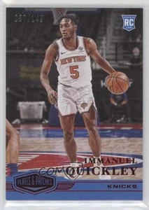 2020-21 Panini Chronicles Plates and Red /149 Immanuel Quickley Rookie Patch RC - Picture 1 of 3