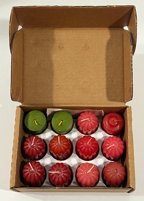 Домашние интерьеры Votive свечи 12 ассортимент в коробке разнообразие ароматов/цветов ~ новый из старых запасов - Изображение 1 из 4