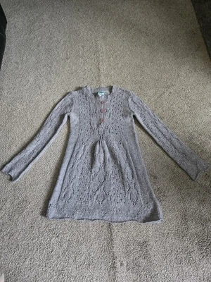 Vestido Suéter Manga Larga Tejido Gris Aforismo Talla L Foto 1 de 4