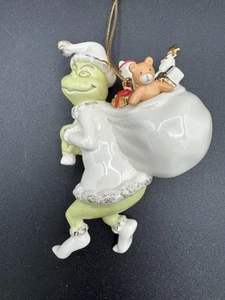 2000’s Lenox The Grinch Old Grinchy Claus Porcelain Christmas Ornament RARE HTF - Picture 1 of 9