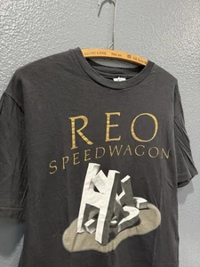 T-shirt vintage anni 80 REO Speedwagon The Hits fascia nera XL Hanes  - Foto 1 di 4
