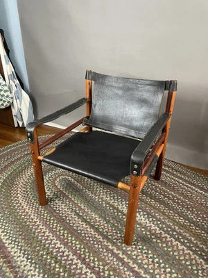 1960’s Arne Norell Sirocco Chair Black - Image 1 of 4