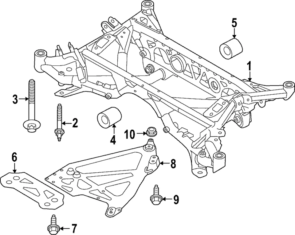 Genuine BMW 2021-2024 BMW M3 - Rear Plate Bolt 07-14-7-883-030 - Image 1 of 1