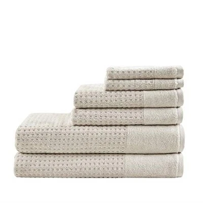  Spa Waffle 100% Cotton Luxurious Towel Set, Premium Texture Waffle Weave,  - Image 1 of 4