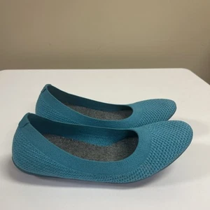 Allbirds Tree Breezers Strick-Ballerinas karibikblau Damengröße 7 US Slip " - Bild 1 von 14