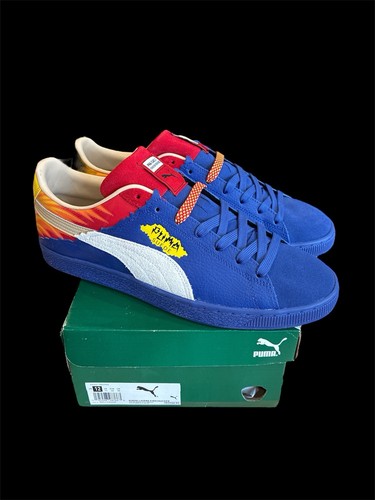 7197) PUMA Camoscio Strati Petardo Blu Rosso 382966 01 Uomo Taglia 12