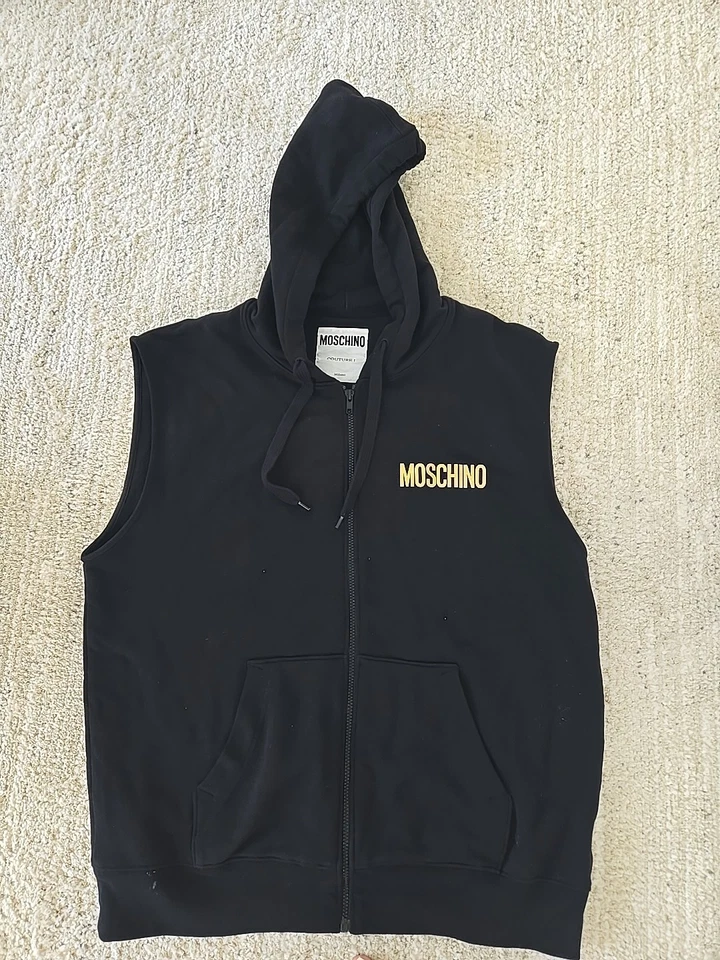 Moschino sudadera con capucha sin mangas con cremallera  Foto 1 de 1