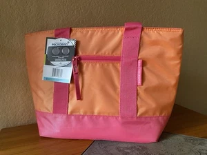 Arctic Zone isolierte Tragetasche orange pink 12 Dosen Kapazität 10" x 15" Reißverschluss NEU - Bild 1 von 7