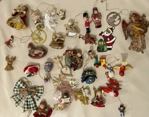 Alt Konvolut Weihnachts Figuren Engel Weihnachten Deko  Sammlung - Bild 1 von 15