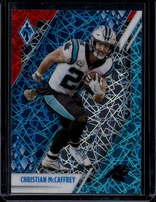 2021 Panini Phoenix #18 Christian McCaffrey Fire And Ice Lazer #/50 - Image 1 of 2