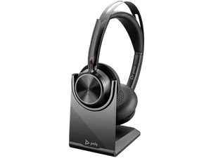Poly Voyager Focus 2 USB-C-C Headset w/ USB-C/A Adapter Charging Stand USB-C/A - Picture 1 of 4