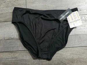 24th & Ocean Bikini Cintura Media Sólida Hipster Parte Inferior Talla M, Negro - Imagen 1 de 5