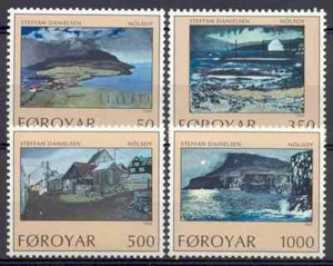 Pinturas Faroe 1990 Yvert 201/04 MNH VF - Imagen 1 de 1