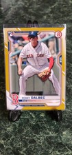 2021 Bowman Gold Bobby Dalbec Rookie Card  Numbered #18/50 Boston Red Sox 