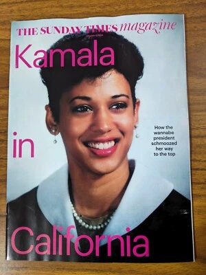 UK Sunday Times Magazine. KAMALA HARRIS. LIGHTNING SEEDS.HAIRY BIKERS.LONG COVID - Image 1 of 4