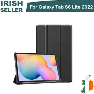 For Samsung Galaxy Tab S6 Lite 2022 Case Smart Book Stand Folio Cover Black New - Bild 1 von 10
