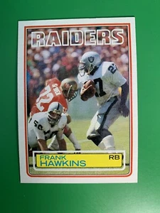 1983 Topps Frank Hawkins RC #300 Los Angeles Raiders - Bild 1 von 2