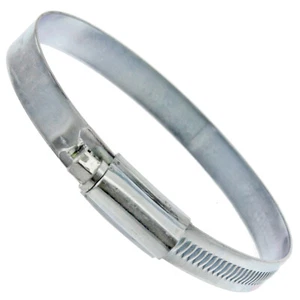 Steel Pipe Screw Clips Worm Drive Metal Hose Clamp MEDIUM LARGE 90-110mm 10 Pack - Picture 1 of 12