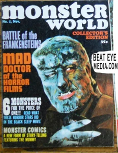 FAMOUS MONSTERS-wolfman-KARLOFF-LUGOSI-BASIL GOGOS-CHANEY-MUNSTERS-HALLOWEEN - Picture 1 of 1