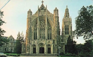 St. Mary's Catholic Church, Hudson NY PC vintage cromato - Foto 1 di 2