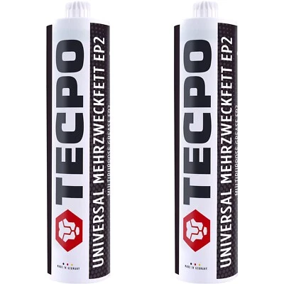 2x TECPO UNIVERSAL MEHRZWECKFETT 500g EP2 LITHIUM FETT SCHMIERFETT FETTPRESSE - Bild 1 von 4