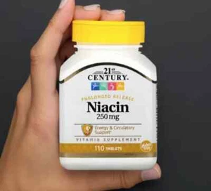 21st Century, Niacin, Prolonged Release, 250 mg, 110 Tablets - Picture 1 of 4