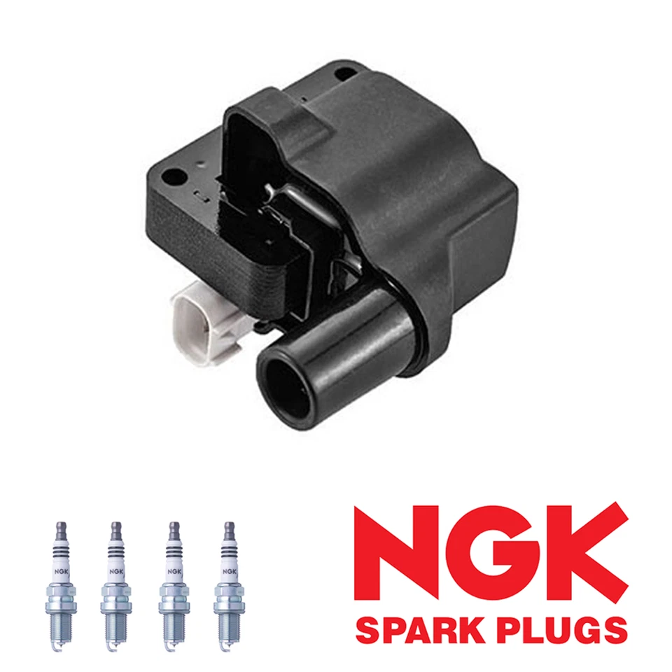 Bobina de encendido y 4 bujías de iridio NGK para Ford Escort 1991-1996 1,8 L I4 Foto 1 de 1