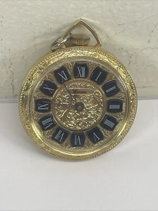 Vintage Lucerne Mechanical Pendant Watch Gold Tone Manual Swiss Made Running - Picture 1 of 4