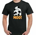Mu Halloween T-Shirt Cow Boots Men Funny Unisex Ghost Costume