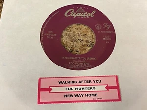 Foo Fighters Walking After / New Way Home 45 rpm jukebox strip VG+   Dave Grohl - Picture 1 of 2