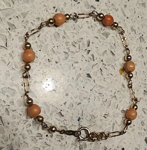 14K gold filled braclet with matching earings - Picture 1 of 3