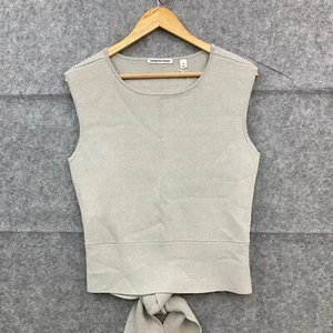 NEW Country Road Top Womens M medium Grey Knit Stretch Sleeveless 38715 - Picture 1 of 11