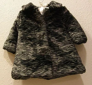 PRICE DROP: NEW W/ TAGS CALVIN KLEIN BABY COAT, FAUX FUR, 3-6 MTH, GORGEOUS, NWT - Picture 1 of 7