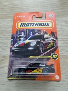 Matchbox Porsche 911 GT3 Black Super Chase / Long Card / New with Protector - Picture 1 of 13