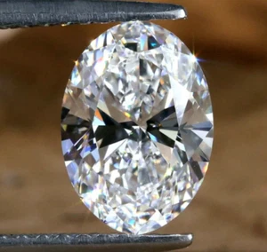 Lose CVD Lab-Grown Diamant 6 x 8 mm oval - Farbe D - Reinheit IF zertifiziert - Bild 1 von 6