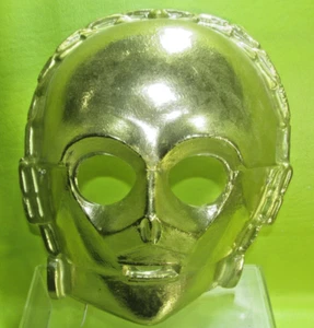 Vintage Halloween Star Wars C-3PO MASK Ben Cooper 1977 READ!! FIRST!! - Picture 1 of 8