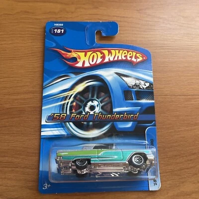 Ford Thunderbird 58 Hot Wheels •Plata• (2005) #181 (b) Foto 1 de 2